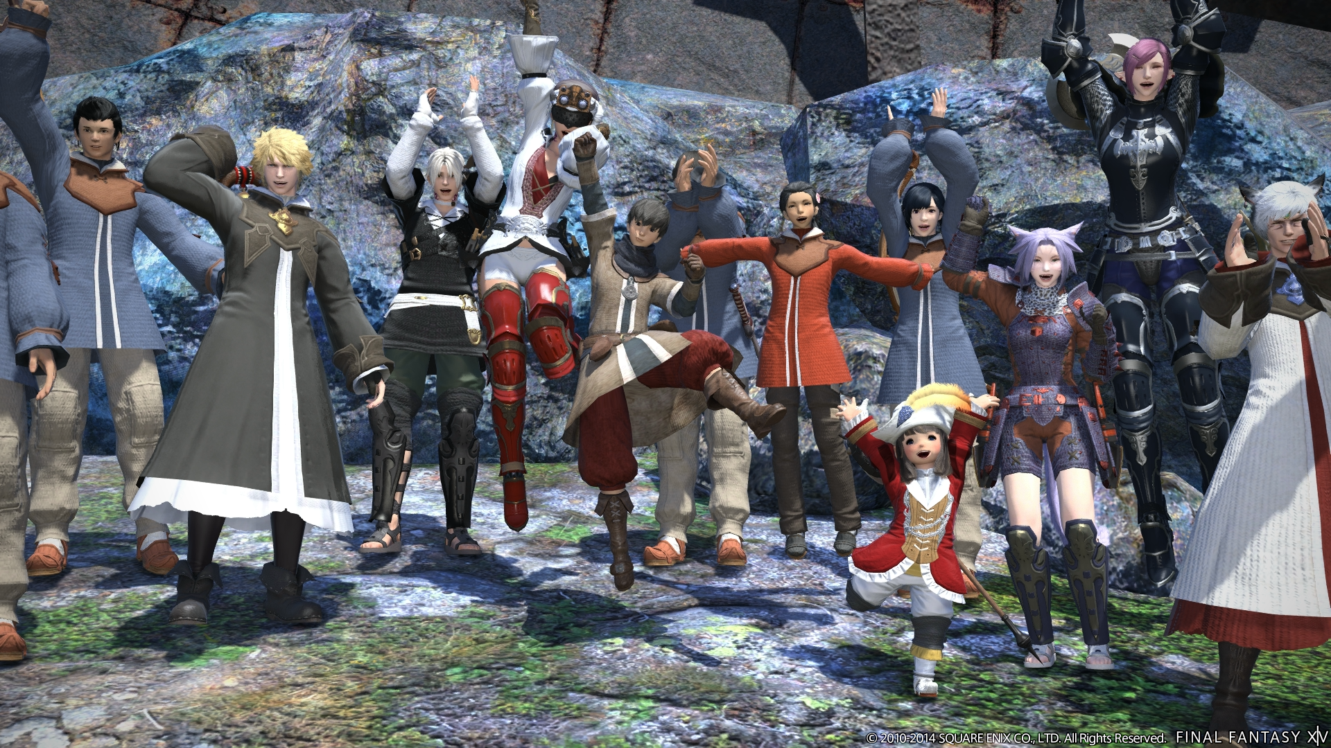 Group of FFXIV characters